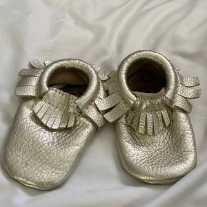 Gold Freshly Picked Moccasins